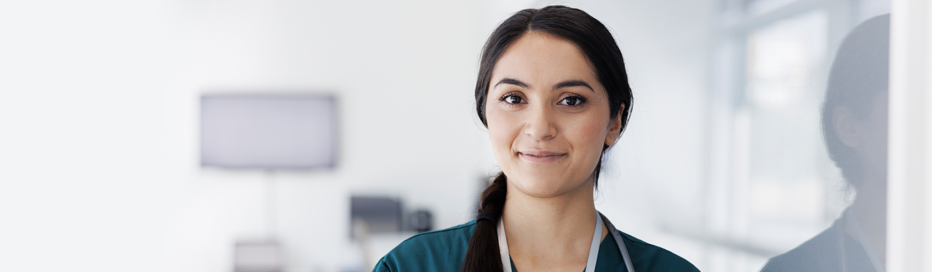 Nurse smiling