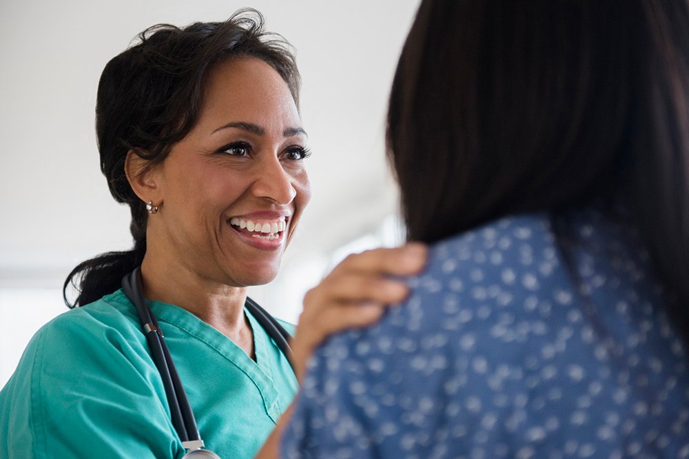 Female Healthcare Provider with Patient