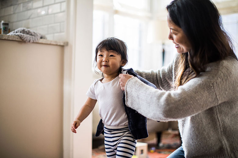 Asian Mom and Child