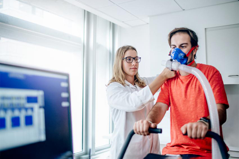 Female Researcher Conducting a Test