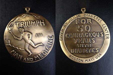 Joslin Diabetes Center's 50-year medal